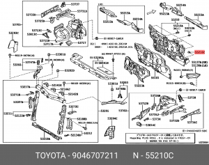 клипса!\ Toyota 90467-07211 TOYOTA