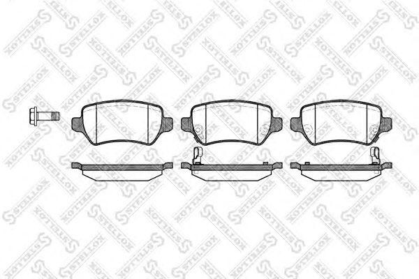 957 02=FDB1521 !колодки дисковые з.\ Opel Astra G 1.8-2.2DT 01-04/Zafira 2.2i/DT 968-002-SX STELLOX