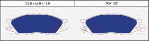 Колодки тормозные дисковые передние NISSAN Almera/Classic/Sunny 99- TCA1082 TCA1082 TATSUMI