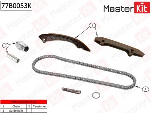 Комплект цепи ГРМ (без звездочек)\ BMW M52B25/M54B30 77B0053K 77B0053K MASTER KIT
