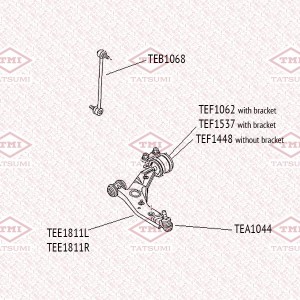Опора шаровая нижняя L/R MAZDA 3 03- TEA1044 TEA1044 TATSUMI