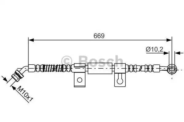 Шланг тормозной KIA Sorento (06-) передний правый BOSCH 1 987 481 797 BOSCH