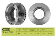Диск тормозной SCHMITZ (430х168.5х290х45 n10х22.5) (1шт.) SIMPECO SP01010020 SIMPECO