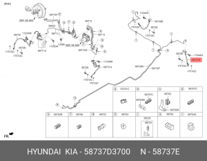 Шланг 58737-D3700 58737D3700 HYUNDAI KIA