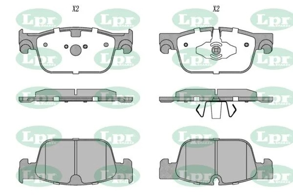 Колодки тормозные VOLVO S90V90XC60 16- передние 05P2043 05P2043 LPR
