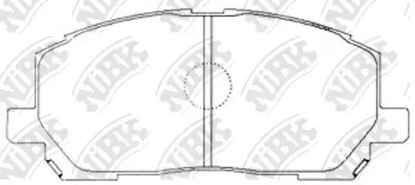 Колодки тормозные TOYOTA Highlander (07-) передние (4шт.) NIBK PN1457 NIBK