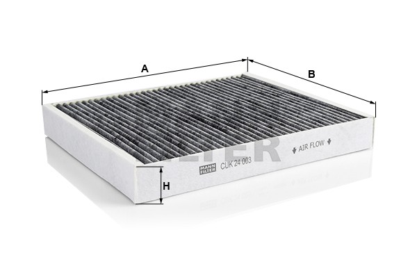 Фильтр воздушный салона OPEL Meriva (10-) угольный MANN CUK24003 MANN FILTER