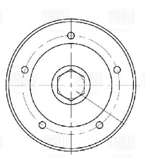 Ролик привод. ремня Skoda Octavia (96-)/VW Golf IV (97-) 1.4i/1.6i AC+ (опор.) ( CM5508 TRIALLI