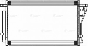 Радиатор кондиц. для а/м Kia K5 (20-) 2.0i/2.5i (LRAC 0880) LRAC 0880 LUZAR