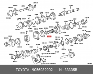 Кольцо 90560-39002 90560-39002 TOYOTA