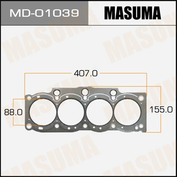 прокладка ГБЦ!\ Toyota Celica/Camry 2.2 5S-FE 90-96 MD01039 MASUMA