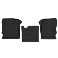 коврик салонный! резиновый, черный, передний ряд сидений, борт 4см\ Газель Next  1040005800 REZKON