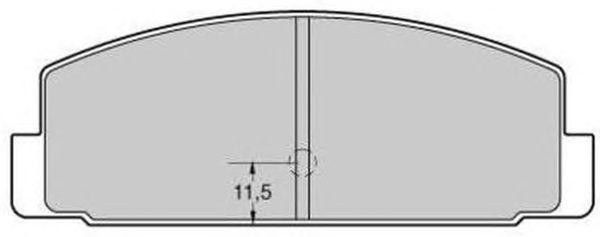 колодки дисковые задние!\ Mazda 323 1.4-2.0TD 98-03/6 1.8-2.0D 02> FBP1737 FREMAX