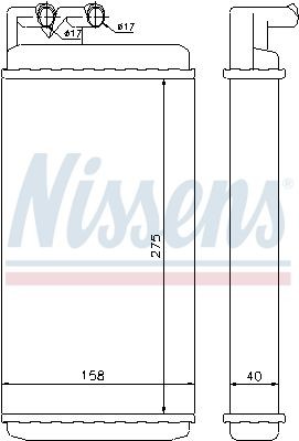 радиатор печки!\ Audi 100/A6 76> 70220 NISSENS