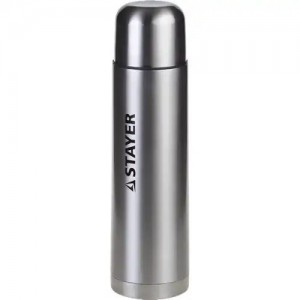 Термос 0.75л сталь с кнопкой STAYER 48100750 STAYER