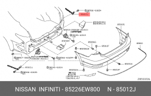 КРОНШТЕЙН  85226-EW800 85226-EW800 NISSAN