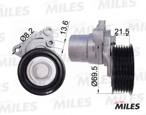 Натяжитель ремня приводного MAZDA 6 1.8-2.5 AG00306 AG00306 MILES