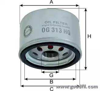 Фильтр масляный двигателя OG313HQ OG 313 HQ GOODWILL