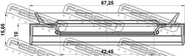 Сальник привода BMW 3 E90/F30, 5 F10/G30 95PES-44671016C 95PES-44671016C FEBEST
