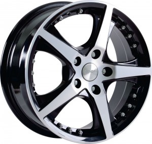 Скад Diamond 16.0 / 6.5J PCD 5x114.30 ET 45.00 ЦО 67.10 Литой / Черный с полиров 1361505 SKAD
