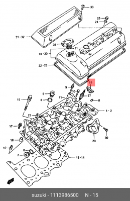 САЛЬНИК 11139-86500 SUZUKI