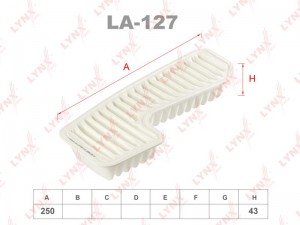 фильтр воздушный!\ Toyota RAV4 1.8 16V/Lexus IS200 2.0 99> LA-127 LYNXAUTO