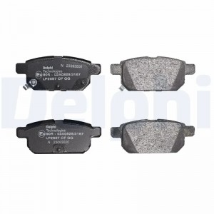 LP2687 колодки дисковые задние!\ Suzuki Swift IV 1.2/1.3DDiS 10> LP2687 DELPHI