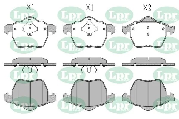 Комплект тормозных колодок 05P669 05P669 LPR