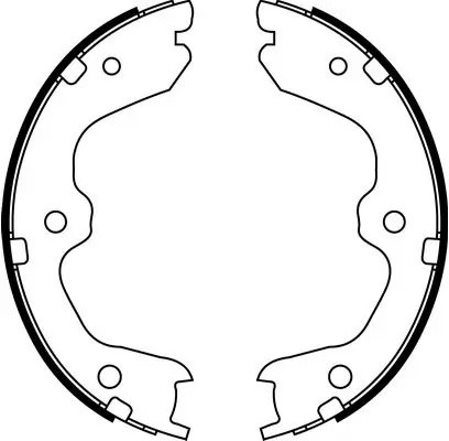 Колодки барабанные NISSAN TEANA 2.5 2008 - 2013 NISSAN TEANA 2.3 2003 - 2008 NIS BS22643 SB NAGAMOCHI