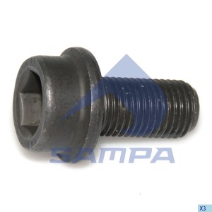 Болт MAN штанги реактивной (M18x2x35) SAMPA 102535 SAMPA