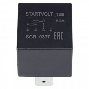 Реле стартера ВАЗ, для а/м ГАЗ, ЗиЛ, ПАЗ (4-х конт.) 50А "STARTVOLT" (с резист., SCR 0337 START VOLT