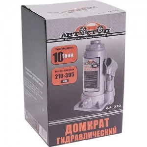 Домкрат бутылочный 10т 210-395мм АВТОСТОП AJ010 AVTOSTOP
