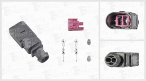 Разъем VW AUDI SEAT SKODA электрический (2-х контактный) TE PARTS 7748027 TE PARTS