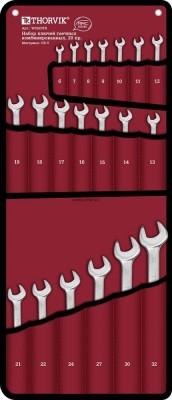 набор ключей! гаечных комбинированных серии ARC, 6-32мм, 20 предметов\ W3S20TB THORVIK