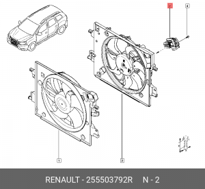 RENAULT DUSTER (2012>) 255503792R RENAULT