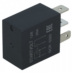 Реле 4-х контактное мини для а/м Lada Vesta/Vesta NG STARTVOLT 12V 35A SCR 0320 START VOLT