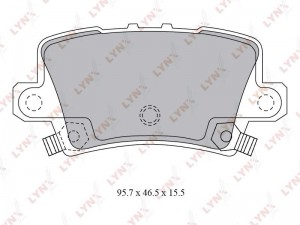 колодки диасковые задн.!\ Honda Civic 1.4-2.2D 06> BD-3432 LYNXAUTO
