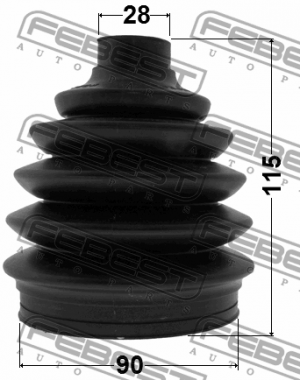 Пыльник ШРУСа наружный OPEL ANTARA 1017P-V250 1017P-V250 FEBEST