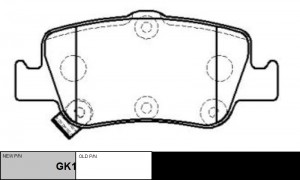 Колодки тормозные TOYOTA Auris 2006 ~ 2018/ Corolla 2006 ~ 2019 / Corolla Altis  GK1189 CTR