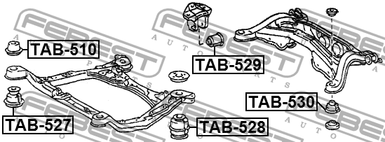 LEXUS RX300 / CAMRY MCV20 TAB528 FEBEST