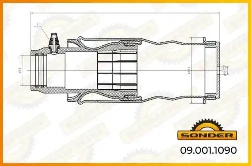 Пневмоподушка кабины SCANIA о.н 550365 — 2 года безусловной гарантии 090011090 SONDER