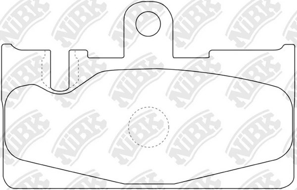 Колодки тормозные LEXUS GS430 (00-05),LS430 (00-),SC430 (01-) задние (4шт.) NIBK PN1456 NIBK