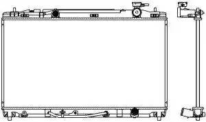 Радиатор TOYOTA Camry (V40) (06-) SAKURA 34618506 SAKURA