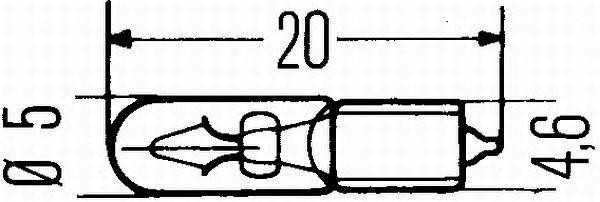лампа W1,2W-24V1,2W-W2x4,6d 8GP002095-241 HELLA