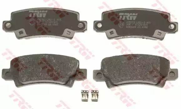 Колодки тормозные TOYOTA Corolla (02-) задние (4шт.) TRW GDB3289 TRW