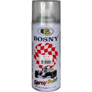 Лак глянцевый акриловый аэрозоль 400мл BOSNY 190 BOSNY