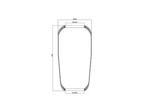 Пневморессора Premium без стакана и крышки (чулок) 1885N 230/445 MAN — 3 года бе 090030015 SONDER