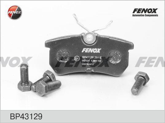 Колодки тормозные дисковые задние BP43129 FENOX