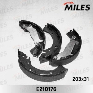Колодки барабанные (203*32 мм с ABS) (HYUNDAI SOLARIS / GETZ) (TRW GS8707) E2101 E210176 MILES