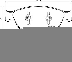 Колодки тормозные AUDI A6 (11-),A7 передние (4шт.) TEXTAR 2515806 TEXTAR